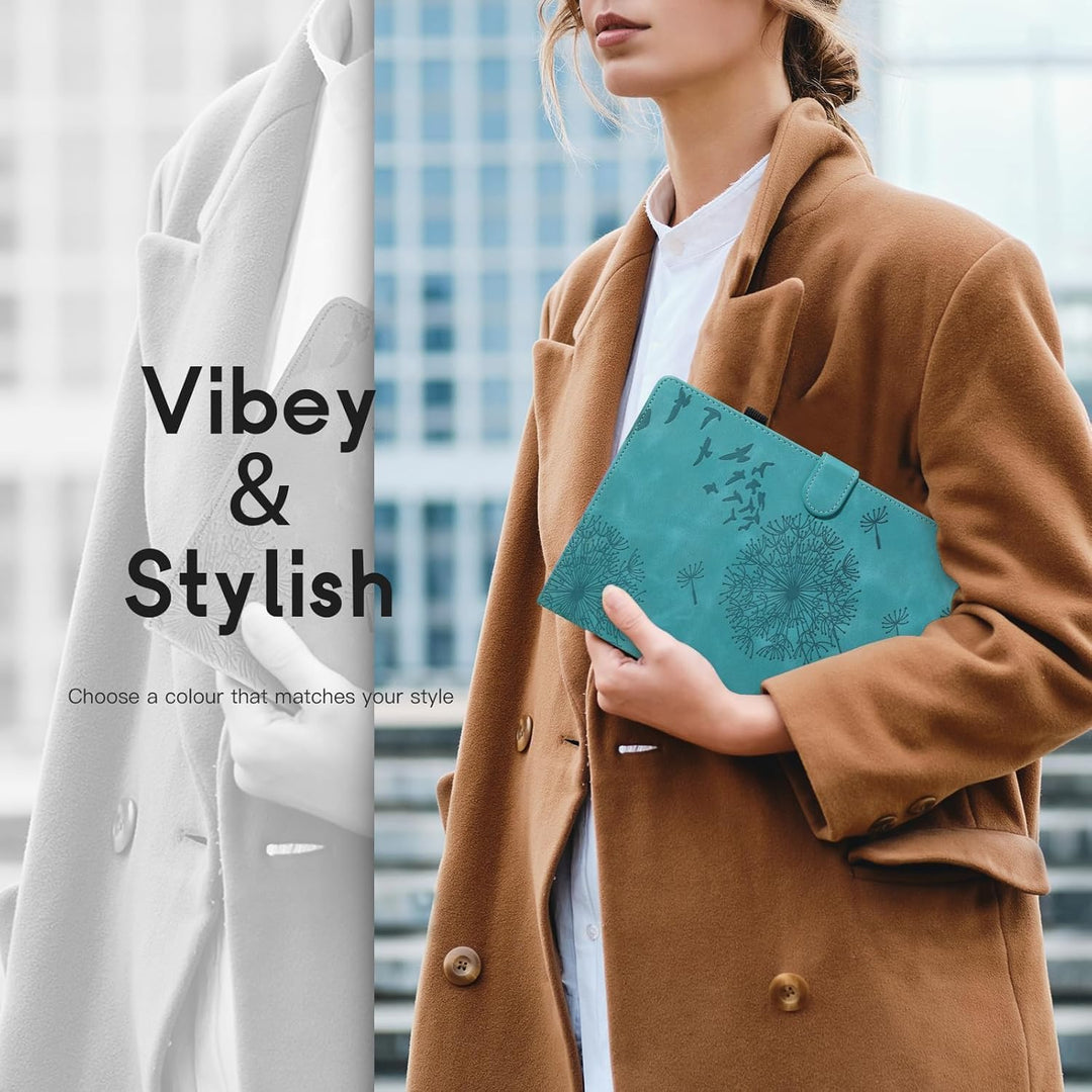 Galaxy Tab A9 Plus Hülle für Samsung Galaxy Tab A9+ Schutzhülle, PU Leder mit Standfunktion und Kart