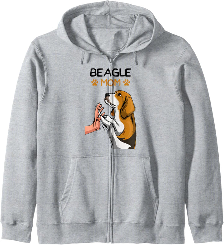 Beagle Hunde Mama Mom Frauchen Kapuzenjacke
