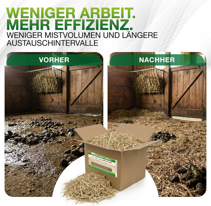 Jumbogras® Grosstier- Pferdeeinstreu aus Miscanthus|Elefantengras|Chinagras-Häcksel, Streu statt Str