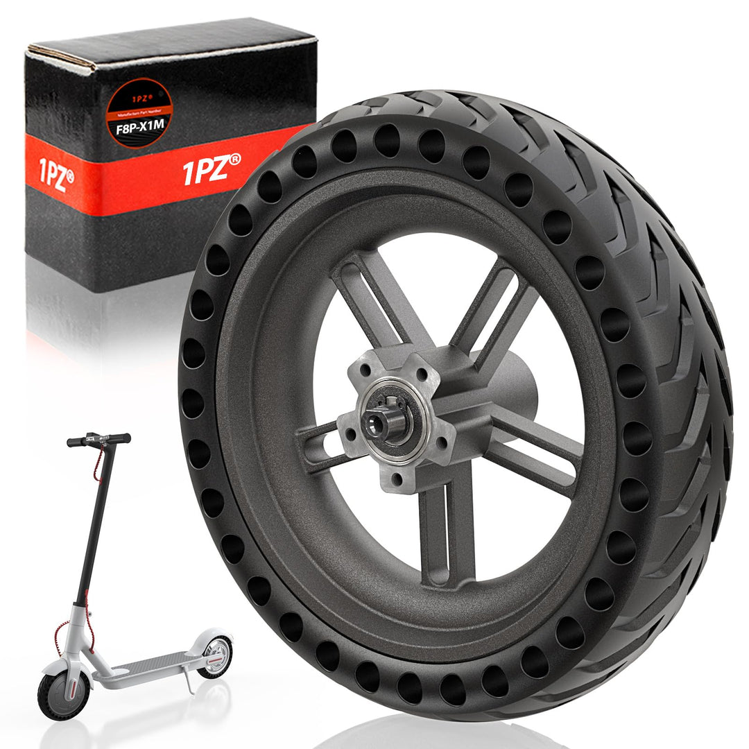 1PZ F8P-X1M 8 1/2 x 2 Solid Reifen für Xiaomi M365, 8,5 Zoll Ersatzreifen mit original kugelgelagert