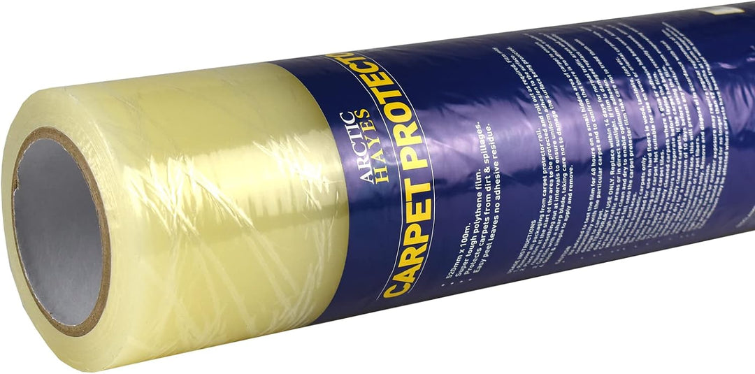 Arctic Hayes 666019 Selbstklebender Teppichschutz, 100 m Länge x 520 mm Breite