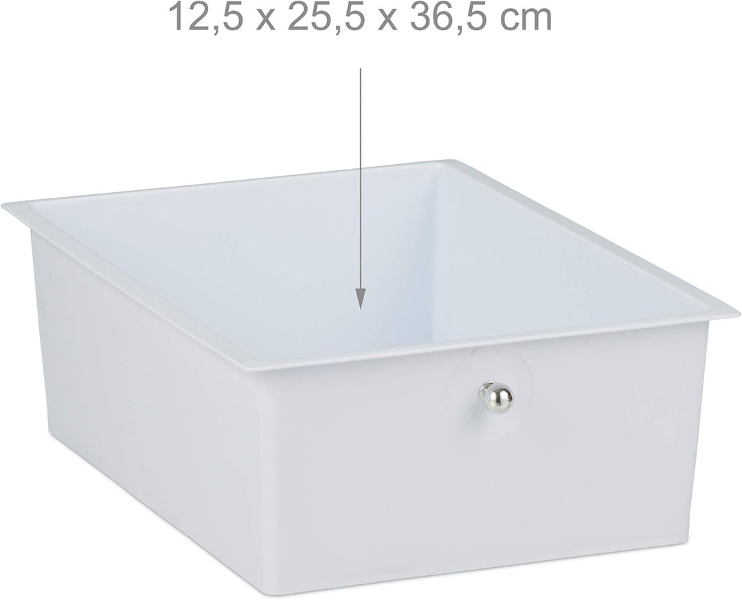 Relaxdays Badrollwagen, 3 Schubladen, Metall & Kunststoff, Rollcontainer Bad, Kosmetik, HxBxT: 60 x