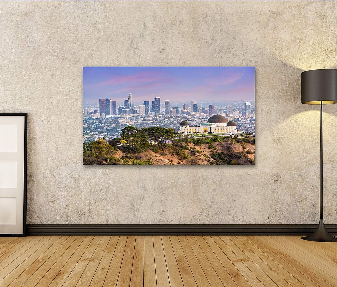 islandburner Bild auf Leinwand Los Angeles Kalifornien Usa Skyline Griffith Park Bilder Wandbilder P