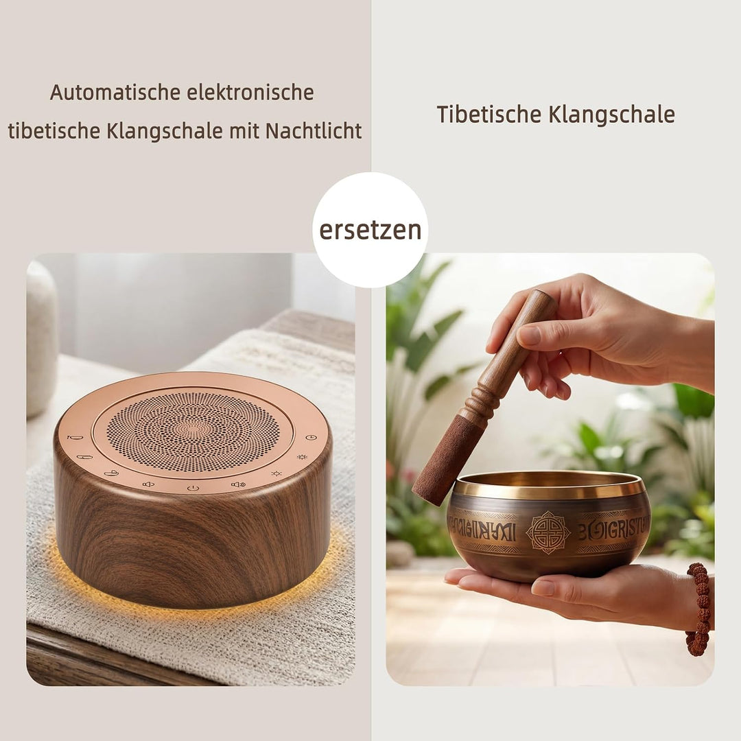 Kipcush Tibetische Meditationsschalen-Klangmaschine – 7 Klangschalen in verschiedenen Grössen für Yo
