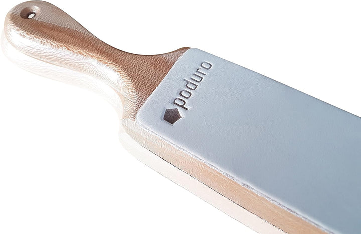 PODURO Abziehleder Set Zulu « Doppelseitiger Streichriemen & Streichriemenpaste im
