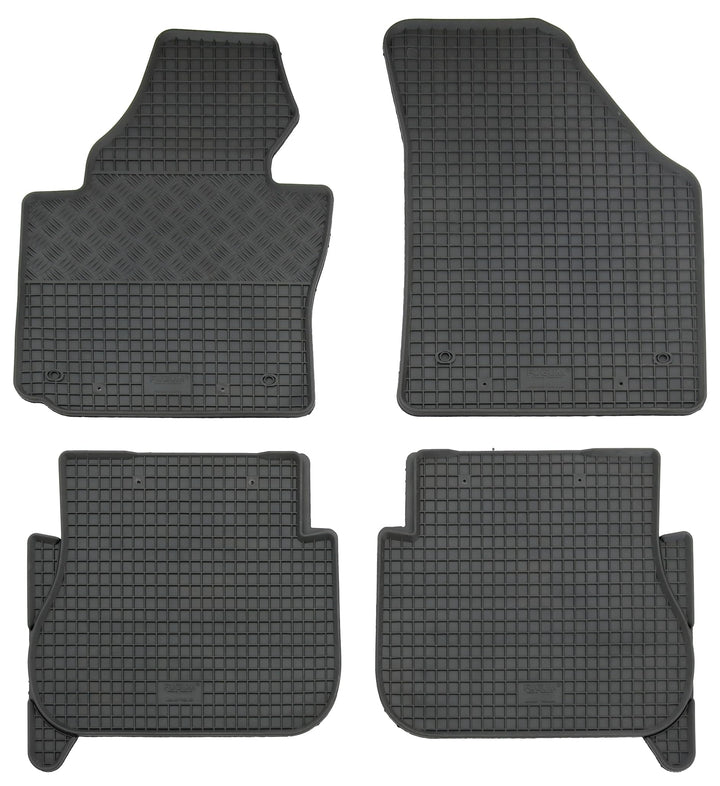Gummi Fussmatten Set, 4teilig, Gummifussmatten Gummimatten Matten