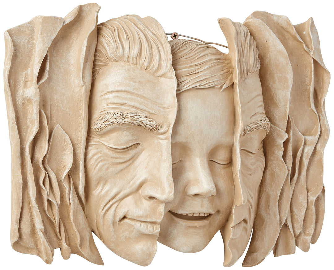 Design Toscano Im Herzen noch ein Kind, Wandskulptur
