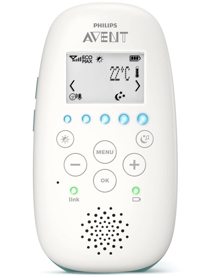 Philips SCD731/26 Babyuhr mit DECT-Technologie, Mehrfarbig, 1 Stück (1er Pack)