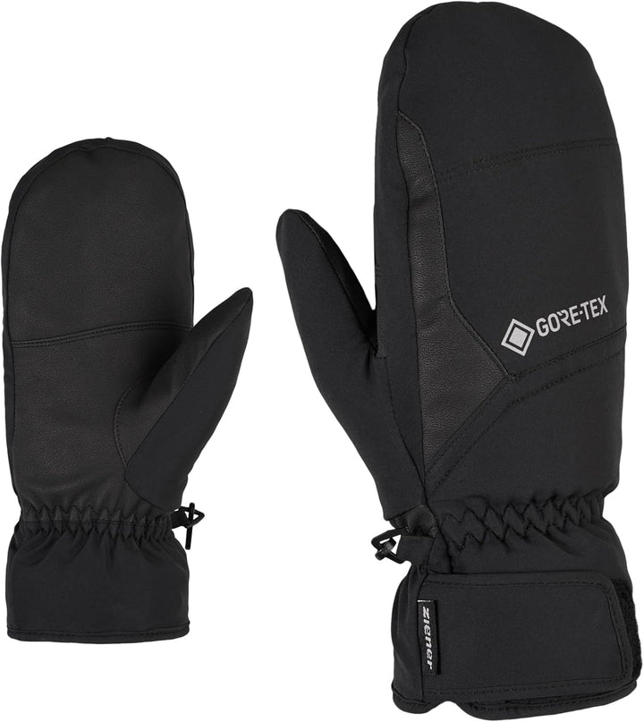 Ziener Garwel GTX Mitten Glove Alpine Ski-Handschuhe/Wintersport | Wasserdicht, Atmungsaktiv 9 Schwa