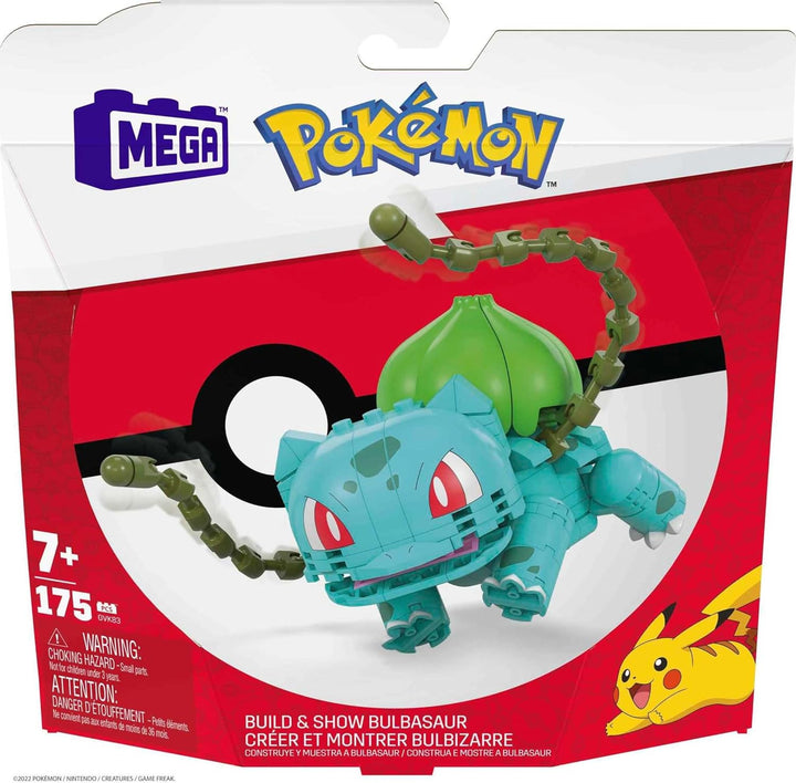 MEGA Pokémon Bauspielzeug-Set, 1 bewegliche Figur und Zubehör, 10,2 cm hoch, für Kinder