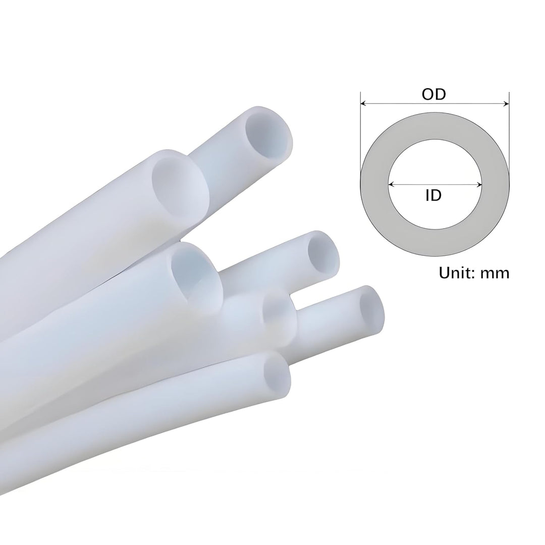TEN-HIGH 5m PTFE Schlauch Transparenter Teflonschlauch, 5m *6 * 8 mm mm hitzebeständig ölbeständig L