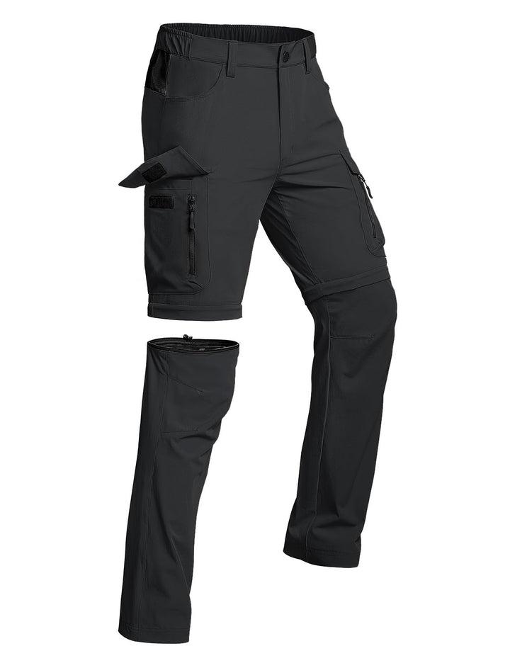 Vzteek Herren Wanderhose Zip Off Trekkinghose Outdoorhose Sommer Softshell Stretch Hose Kurz für Wan