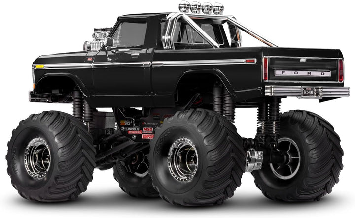 TRAXXAS TRX-4MT Ford schwarz F150 4x4 1/18 Monster-Truck RTR Brushed, mit Akku und USB Ladegerät