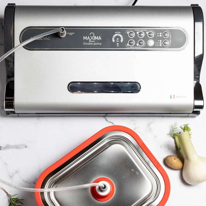 Magic Vac VD50PK2 Maxima 2 vakuumiergerät, Metall, Silber-Schwarz