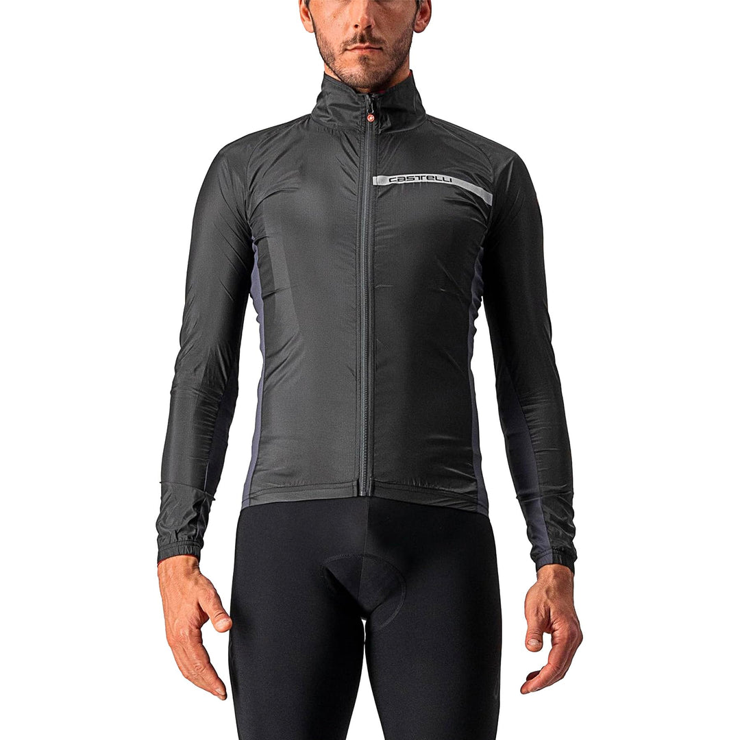 Castelli Herren Squadra Stretch Jacket Jacket XS Light Black/Dark Gray, XS Light Black/Dark Gray