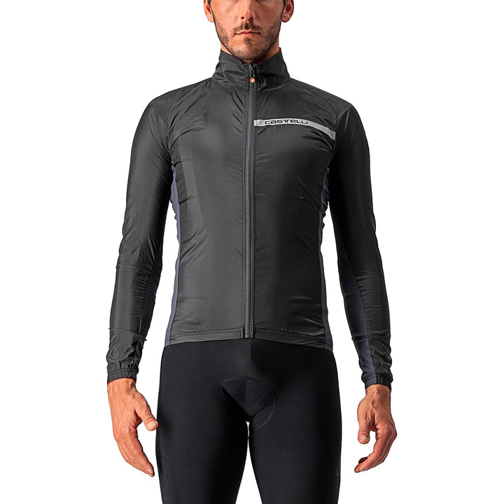 Castelli Herren Squadra Stretch Jacket Jacket XS Light Black/Dark Gray, XS Light Black/Dark Gray