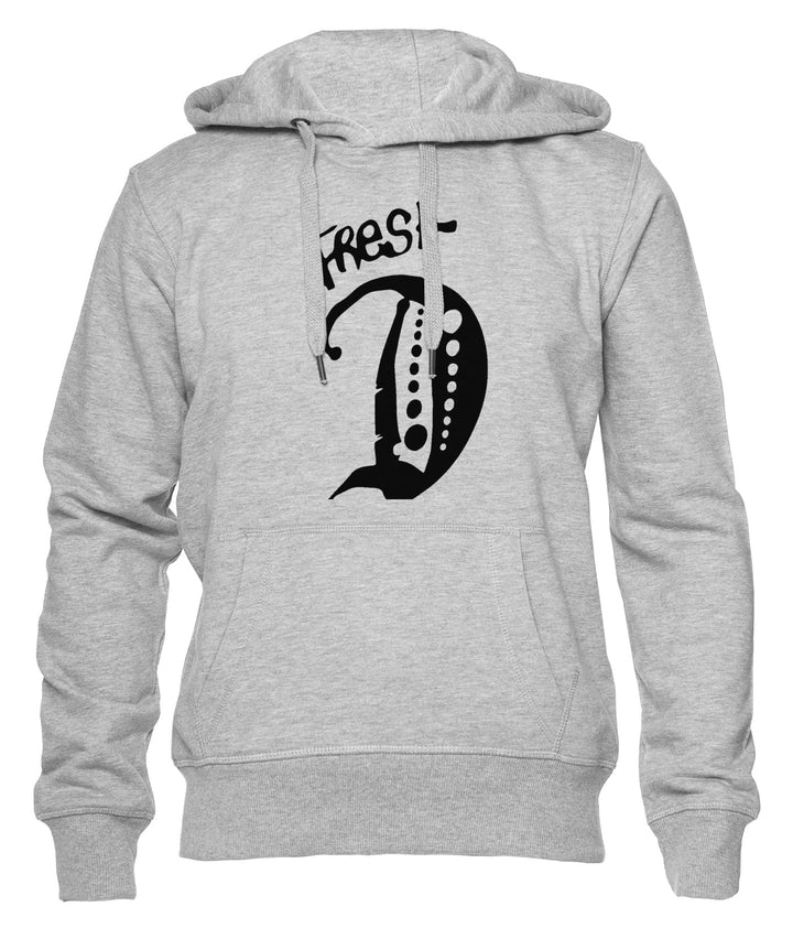 Generisch Fresh D Unisex Hoodie Herren Damen Grau Lange Ärmel Kapuzenpulli Men's Women's Grey