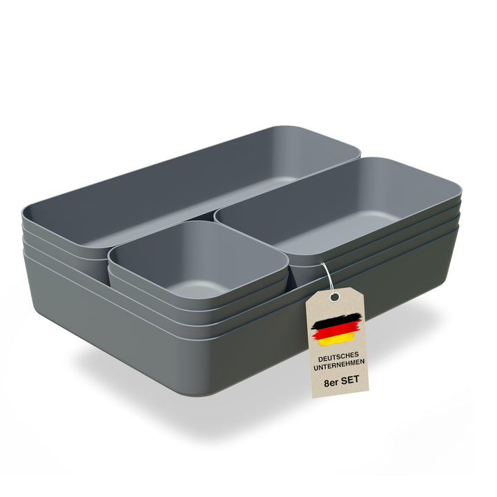 VMbathrooms Schubladen Organizer Set für jeden Bedarf | Praktische Schreibtisch Sortierboxen | Schub