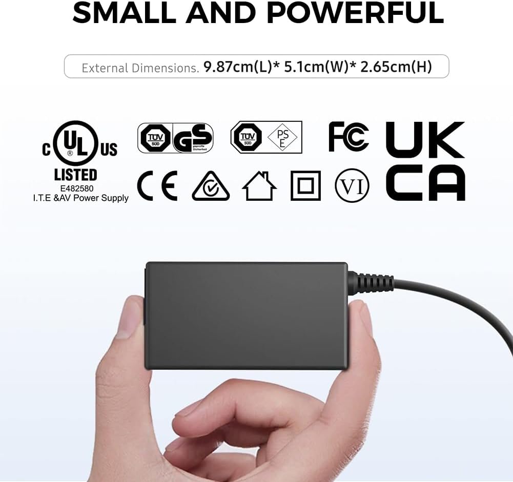KFD 24V Ladegerät Ladekabel für Fangor F-506 F506 F-506US Wi-Fi 1080P Projektor, Harman Kardon Sabre