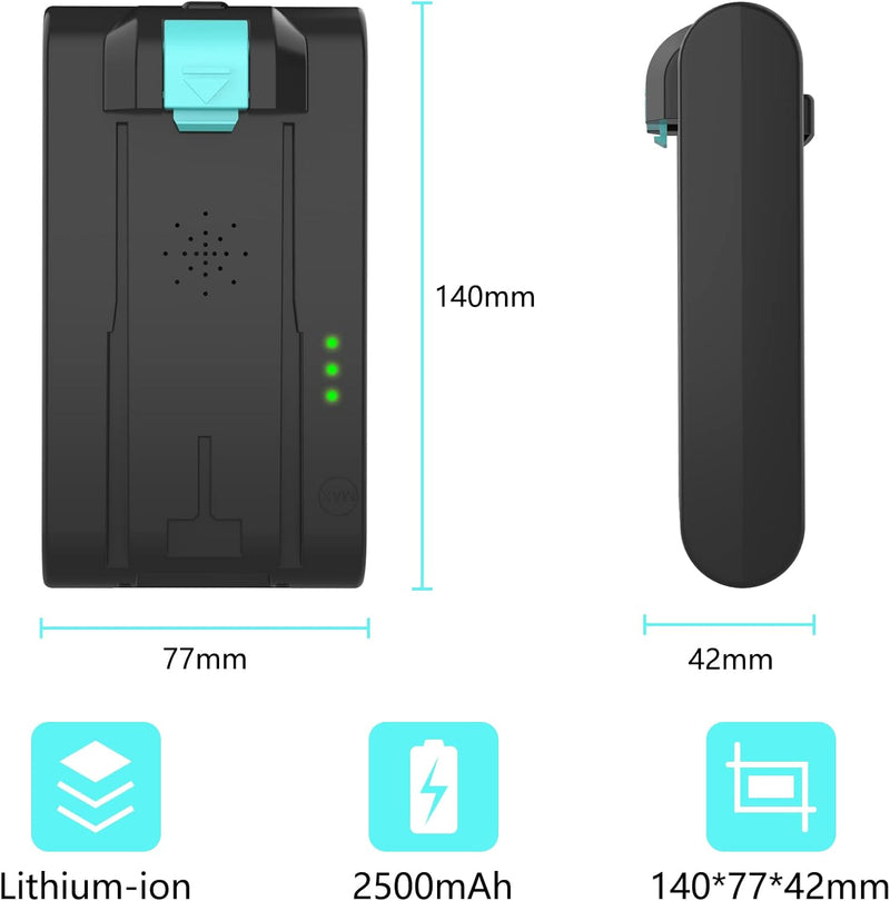 Ersatzbatterien für S108B akkustaubsauger