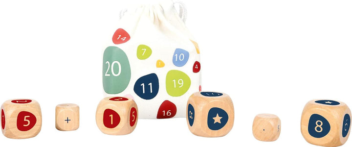 Small Foot Display Rechenwürfel Educate aus Holz, 12 Stück, Lernspielzeug für Mathe-Fans, ab 6 Jahre