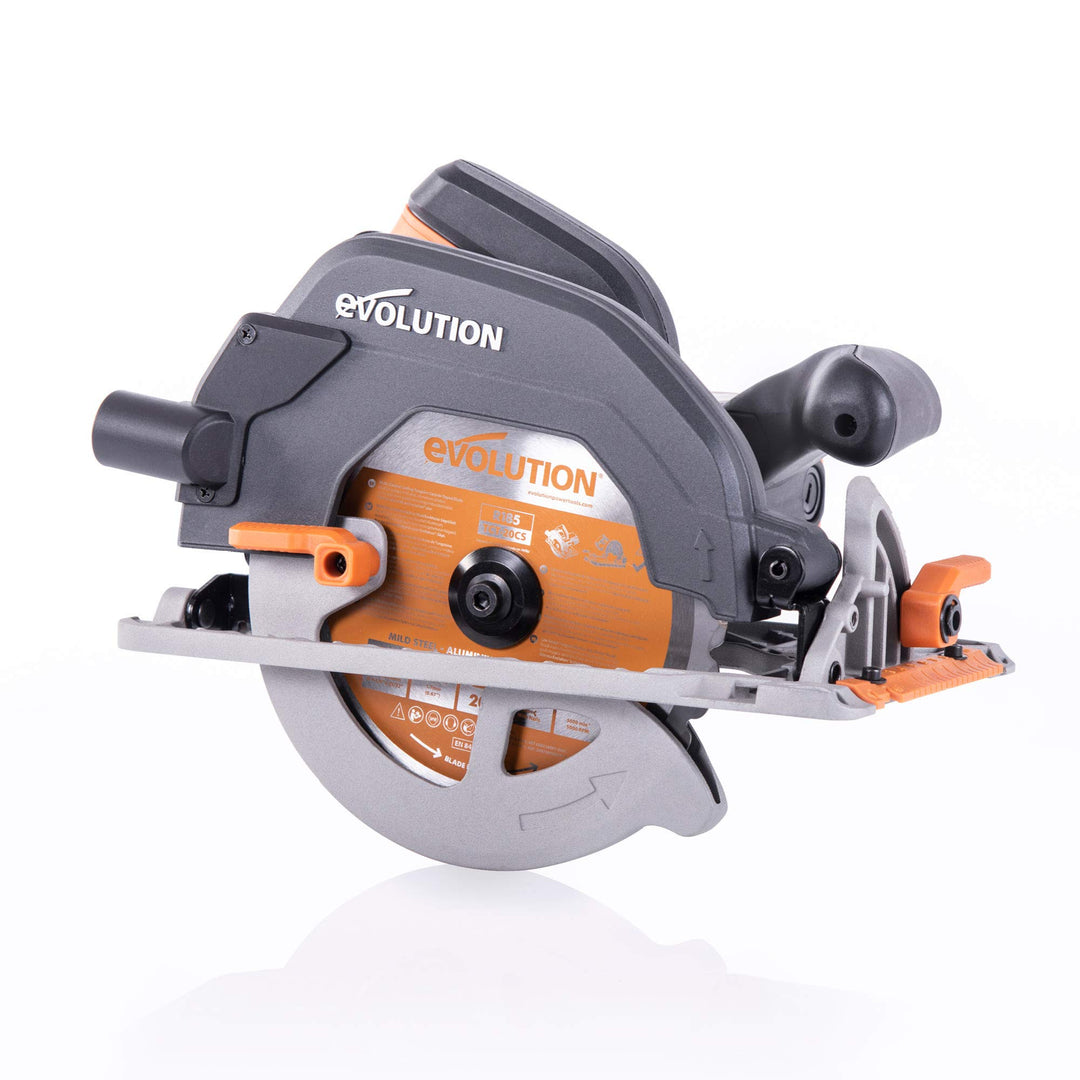 Evolution Power Tools 027-0003C Evolution Elektrowerkzeuge-R185CCS Mehrzweck-Kreissäge, 185 mm 230 V