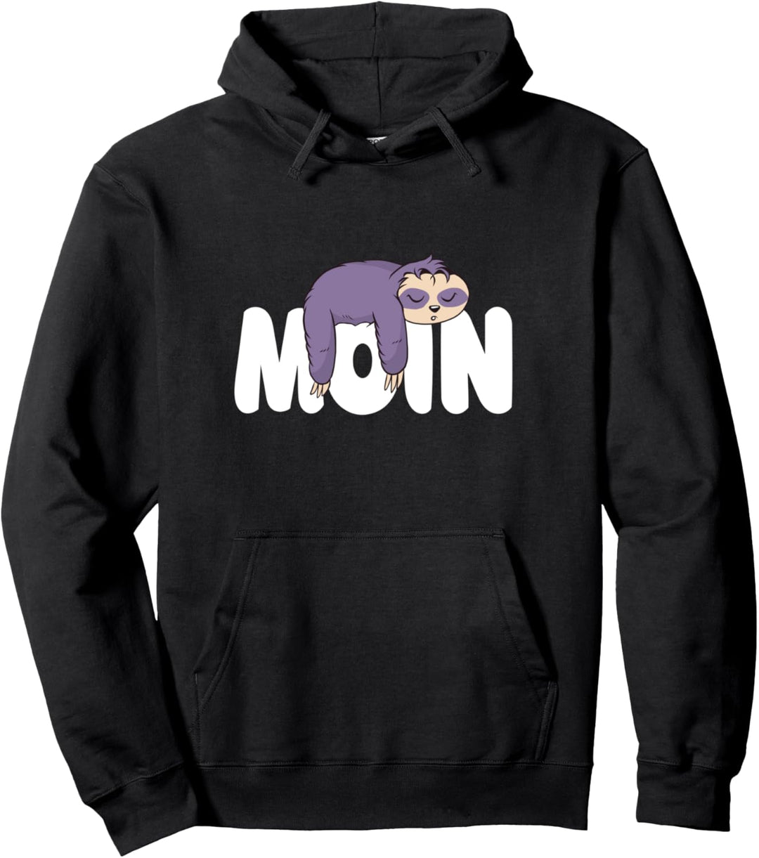 Moin Faules Faultier Plattdeutsche Begrüssung Norddeutschland Pullover Hoodie
