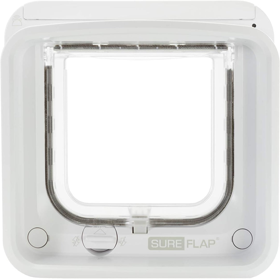Sure Petcare SureFlap Mikrochip-Katzenklappe Connect, kompatibel mit Smartphone-App, Einbau in Türen