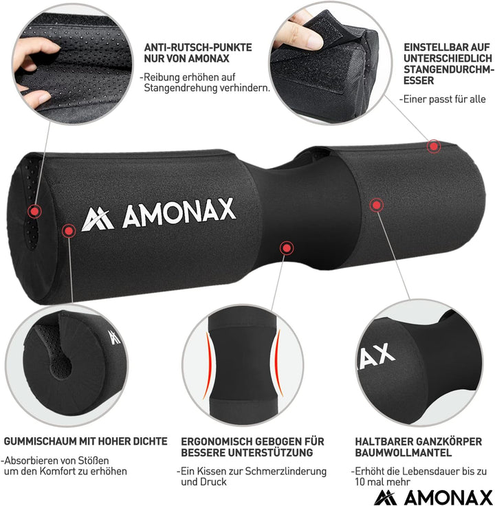 Amonax langhantel polster, extra dicke nackenpolster langhantel- Barbell Pad nackenschutz für hip th
