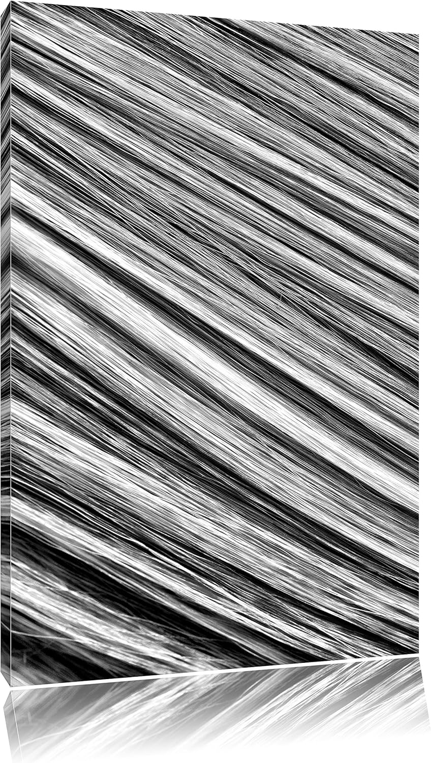 Monocrome, Bunte Streifen, Format: 100x70 auf Leinwand, XXL riesige Bilder fertig gerahmt mit Keilra