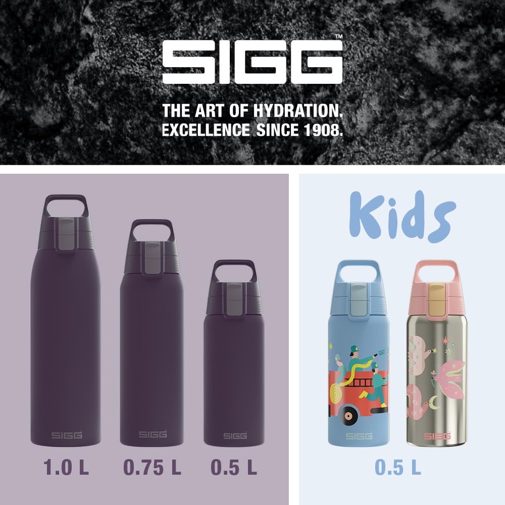 SIGG - Isolierte Trinkflasche - Thermosflasche Shield Therm One Nocturne kohlensäurehaltige Getränke