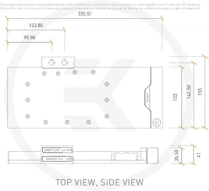 EK-Quantum Vector² Trio RTX 3080/90 ABP D-RGB - Nickel + Plexi