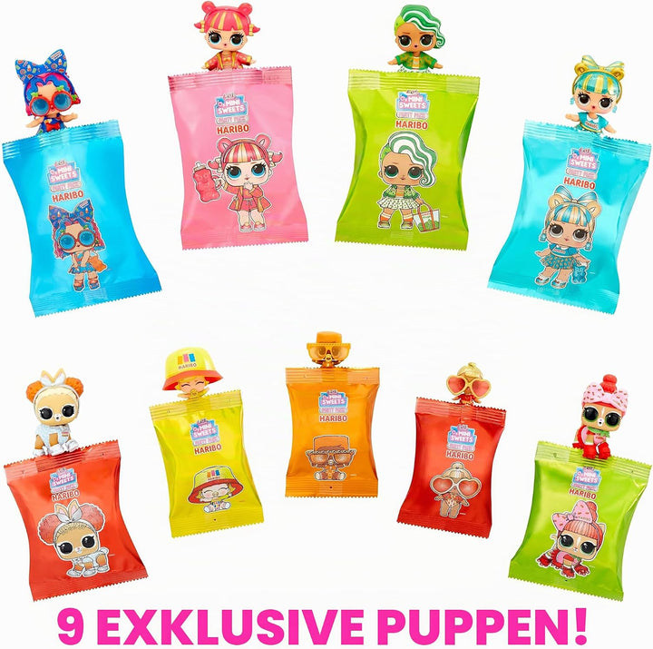 L.O.L. Surprise! Loves Mini Sweets X HARIBO Party Pack - Mit 9 Sammlerpuppen und über 45 Überraschun
