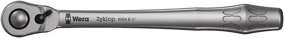 Wera 05004034001 8004 B Zyklop Metal-Knarre mit Umschalthebel mit 3/8Zoll-Antrieb , 3/8 Zoll x 222.0