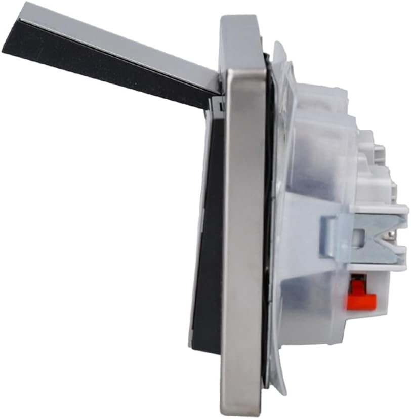 Gira Edelstahl Komplett-Set Klappdose – 2 x KlappSteckdose 0454600 inkl. 2fach Rahmen und Dichtungss