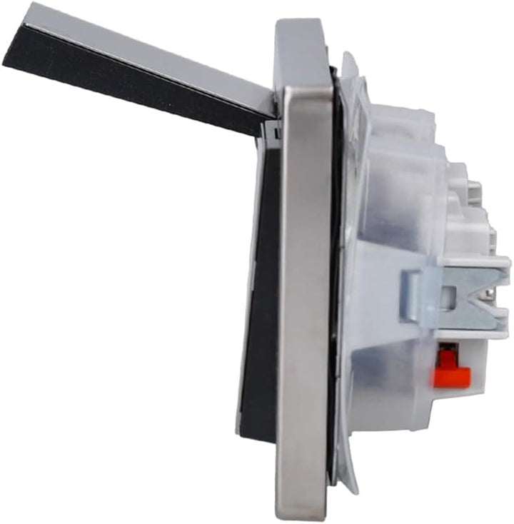 Gira Edelstahl Komplett-Set Klappdose – 2 x KlappSteckdose 0454600 inkl. 2fach Rahmen und Dichtungss