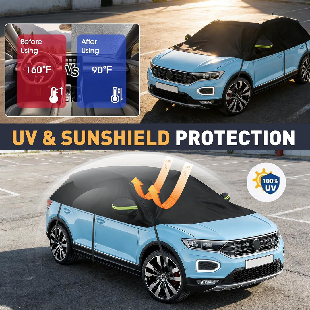 Halbe Autoabdeckung Ersatz Passend für VW Tiguan SWB T-ROC T-Cross Renault Captur, Universelle Sonne