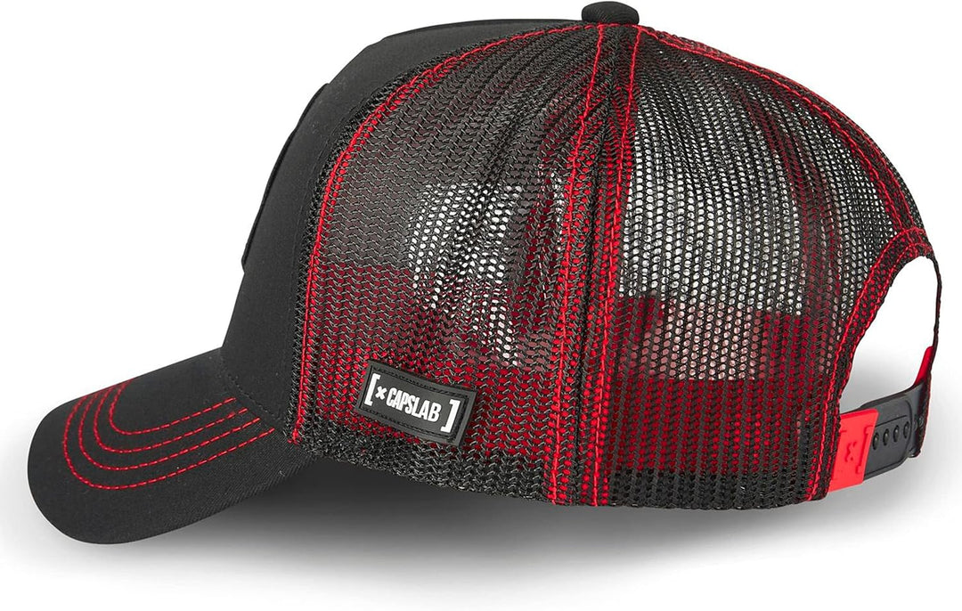 Capslab Trucker Cap mit Patch – Chupa Chups Logo – Offiziell lizenzierte Retro Cap – Snapback verste
