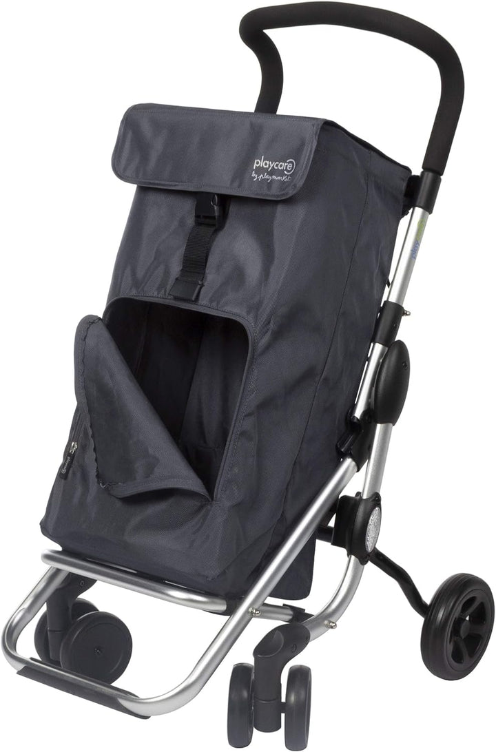 Playmarket Playcare Einkaufstrolley, faltbar, mit Lenkrollen, Grau Marengo Grau, Marengo Grau