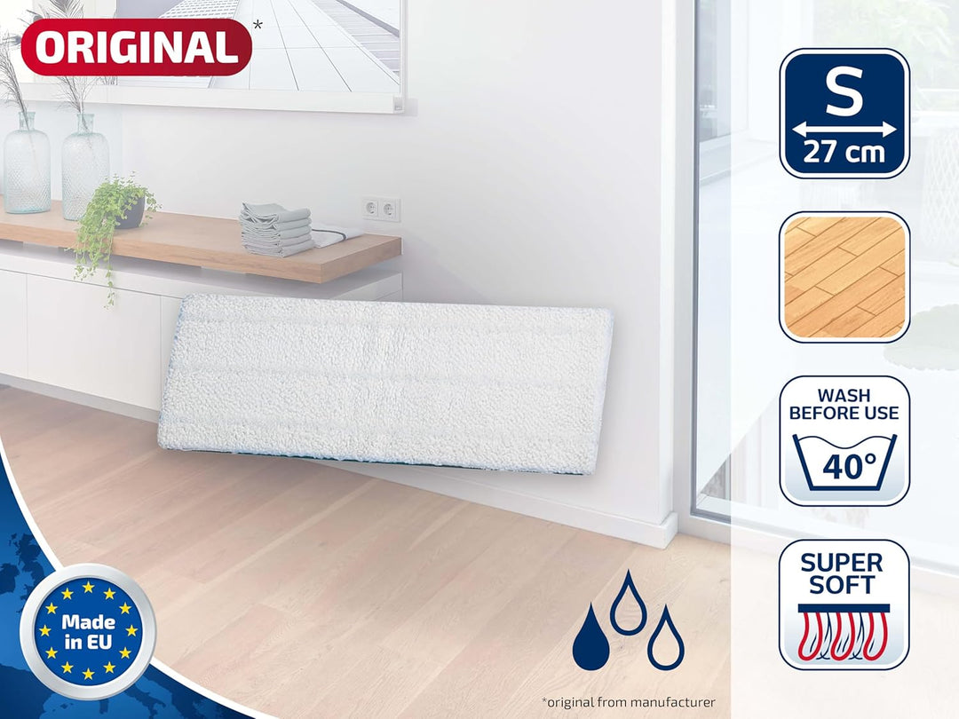 Leifheit Original Wischpad Picobello S super Soft für hochempfindliche Böden, Leifheit Wischbezug mi