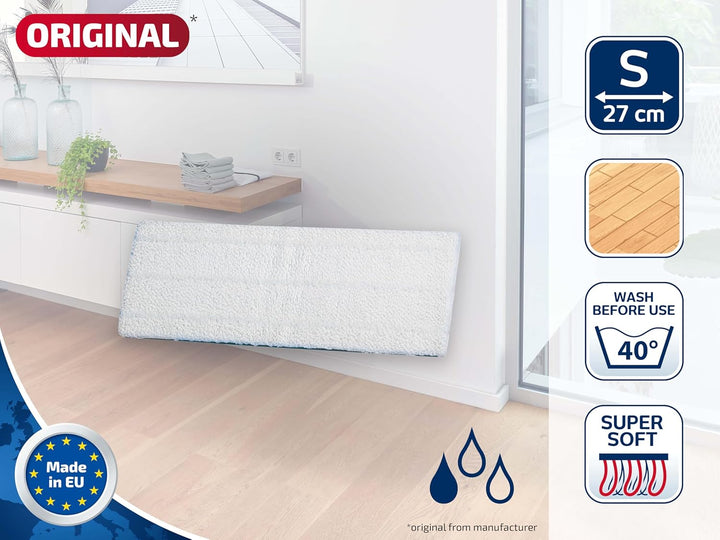 Leifheit Original Wischpad Picobello S super Soft für hochempfindliche Böden, Leifheit Wischbezug mi