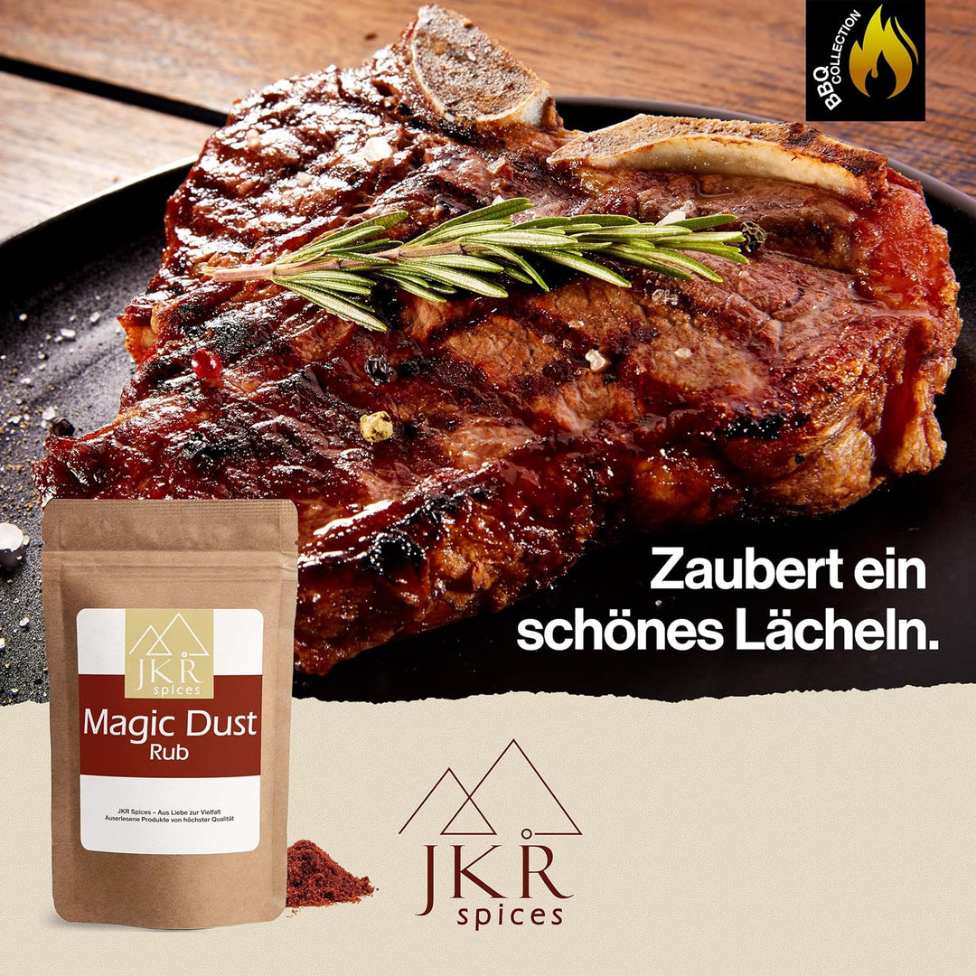 JKR Spices Magic Dust Rub 900g | BBQ Rub | BBQ Grill Fleisch Marinade | BBQ Gewürzmischung | Rub Gri