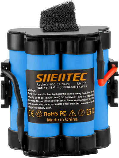 2X Shentec 18V 3000mAh Akku Lithium Akku Kompatibel mit Gardena Mähroboter R80Li R75Li R70Li R50Li R