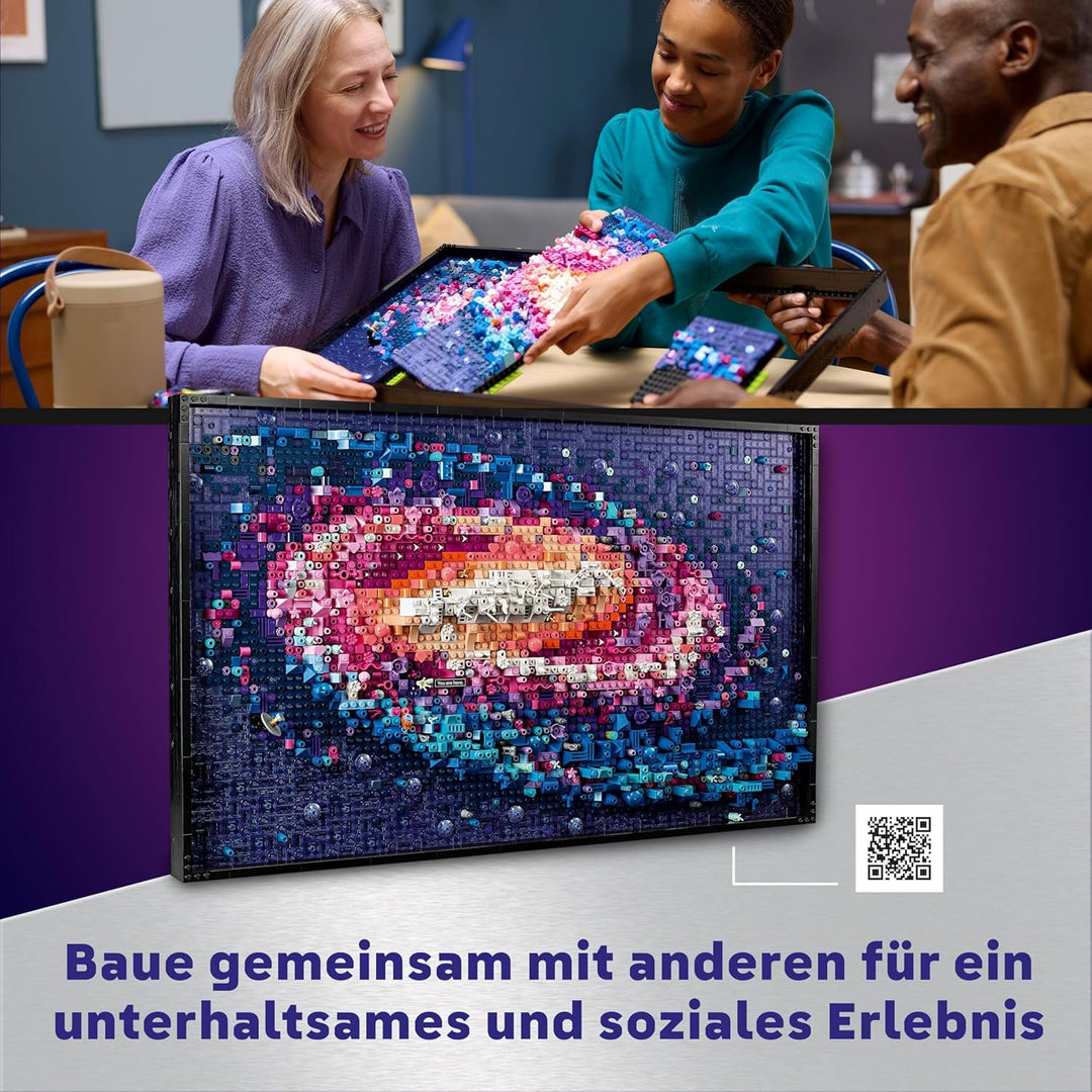 LEGO Art Die Milchstrassen-Galaxie, Wanddeko, Geschenk für Weltraum- und Astronomie-Fans, Bauset für
