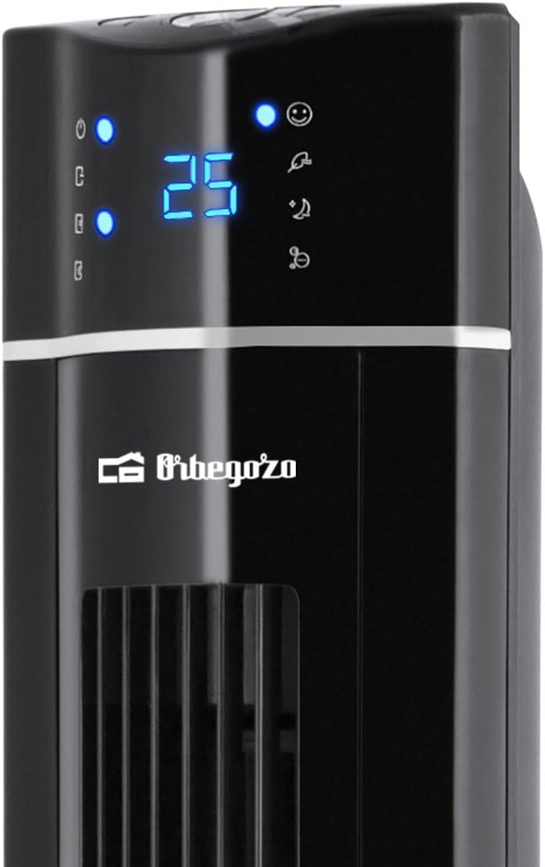 Orbegozo TWM 1009 - Turmventilator mit Fernbedienung, ionisch, 60 W, drei Stufen, Fach für Essenzen,