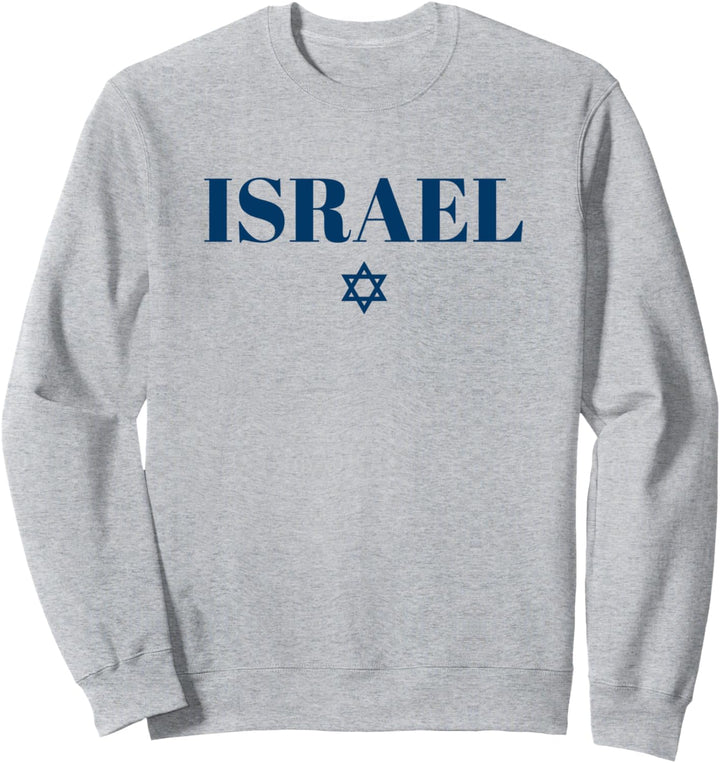 ISRAEL Flagge | Damen Herren Kinder Weiss ISRAEL Sweatshirt