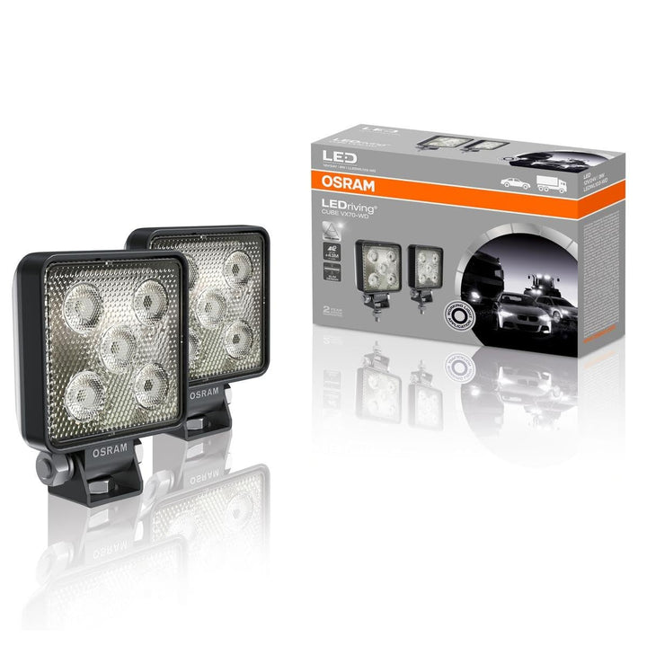 LEDriving CUBE VX70-WD, OFF ROAD LED Zusatzscheinwerfer für Nahfeldbeleuchtung, Wide, 550 Lumen, Lic