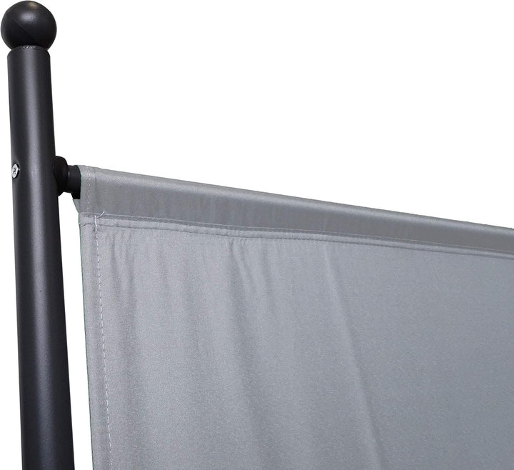 QUICK STAR Paravent 180 x 178 cm Stoff Raumteiler Gross Garten Stellwand Trennwand Balkon Sichtschut