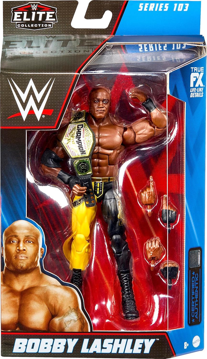 Mattel WWE Bobby Lashley Elite Collection Actionfigur mit Zubehör, Artikulation und naturgetreuem De