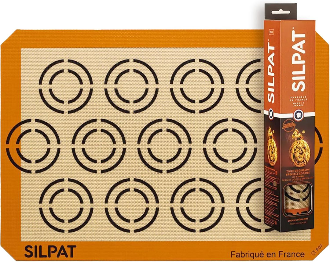 Silpat The Original Perfect Cookie Antihaft-Silikon-Backmatte, 29 x 41 cm, 18 Cookies